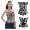 Skull print corset