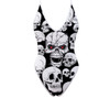 Skull print swimsuit
