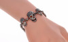 Skulls rhinestone bracelet