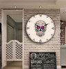 Sugar skull wall clock