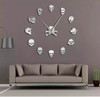 Skull mega digits wall clock