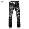 New Fashion Men's Skull Printed Jeans Five-Pocket Jean