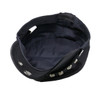Skulls and rivets newsboy cap