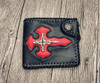 Red cross snd skull wallet