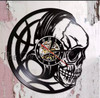 skull head wall clock