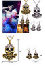 Skull and wings necklace set