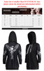 Long Sleeve Skull Wings Zip Up Hoodies