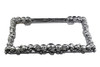 Skulls license plate frame