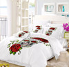 Skull and rose 3 piece bed set Skull and rose 3 piece bed set