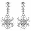 Snowflake Drop Earrings (pack of 1 ea)