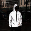 Men Spring Autumn full reflective Windbreaker waterproof Jacket