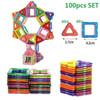 50PCS/100pcsMagnetic Building Blocks Magnetic Designer Construction Set Model  Building Magnets Magnetic Blocks Educational Toys