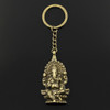 New Fashion Keychain 62x32mm Ganesha buddha elephant Pendants DIY Men Jewelry Car Key Chain Ring Holder Souvenir For Gift