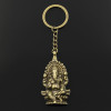 New Fashion Keychain 62x32mm Ganesha buddha elephant Pendants DIY Men Jewelry Car Key Chain Ring Holder Souvenir For Gift