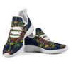 Glowing Rasta Mandala Mesh Knit Sneakers