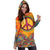 Hippie Peace Hoodie Dress
