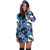 Women`s Hoodie Dress Skull And CrossBones | Premium Ladies Hoodie Dress