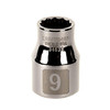 9mm Easy-To-Read Socket, 12 pt. STD, 3/8 in. drive