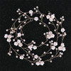 Delicate Elegant Hair Bridal Wedding Simulation Pearl  Flower Hair Vine