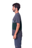LM-TS093 T-shirt Combinada Gris Verde