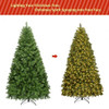 Pre-Lit Artificial PVC Christmas Tree with LED Lights & Stand-6'
