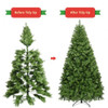 Pre-Lit Artificial PVC Christmas Tree with LED Lights & Stand-6'