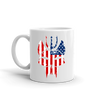 SEAL Team Bravo American Flag White Mug