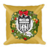 NCIS Special Agent Badge Wreath Throw Pillow - 16" x 16"
