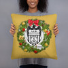NCIS Special Agent Badge Wreath Throw Pillow - 16" x 16"