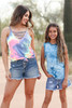 (KIDS) Skipping Rope Tie Dye Top - Teal (KIDS) Skipping Rope Tie Dye Top - Teal
