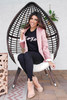 CBRAND Up Till Midnight Velvet Blazer - Blush