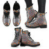 Grey Paisley Peace Boots