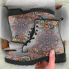 Grey Paisley Peace Boots