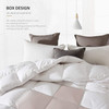 Goose Down Comforter 1000TC 100% Cotton-Poly Shell Soft 650 Fill Power