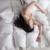 Goose Down Comforter 1000TC 100% Cotton-Poly Shell Soft 650 Fill Power