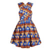 Women Dashiki Ankara Dress Short Sleeve