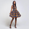 Women Dashiki Ankara Dress Short Sleeve