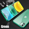 Magnetic Adsorption Metal Phone Case for iPhone 11 Pro XS Max XR 6 6S 7 8 Plus Double Sided Glass Magnet for iPhone Cover Cases