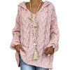 Women V-neck Twist Knitted Sweaters