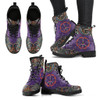 Purple Peace Paisley Handcrafted Boots