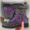 Purple Peace Paisley Handcrafted Boots