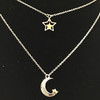 Double Moon Star Necklace