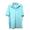 Underarmour Striped Polo Blue