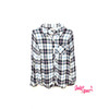 Pink Rose Plaid Long Sleeve