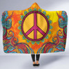 Hippie Peace Hoodie Blanket