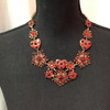 Sarina heart and star design red rhinestone design necklace Sarina heart and star design red rhinestone design necklace