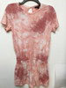 Forever 21 coral tie dye style romper size small