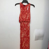 Monteau coral tie dye print maxi style dress size small