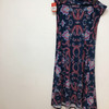 Lula Roe navy with floral print maxi skirt size X Large