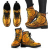 Gold Sun and Moon Handcrafted Boots